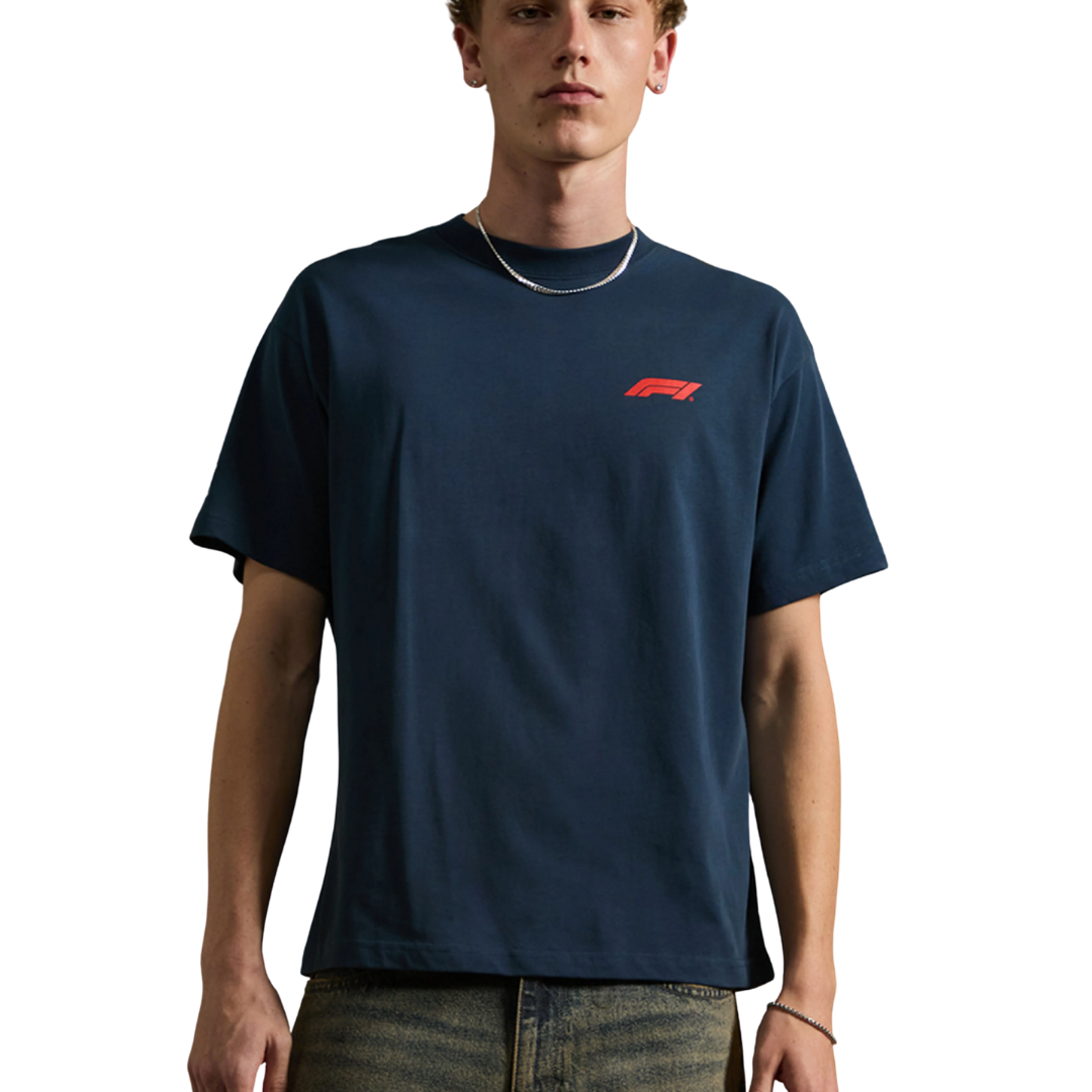 Tee F1 x Pacsun "HEAT MAP" Navy