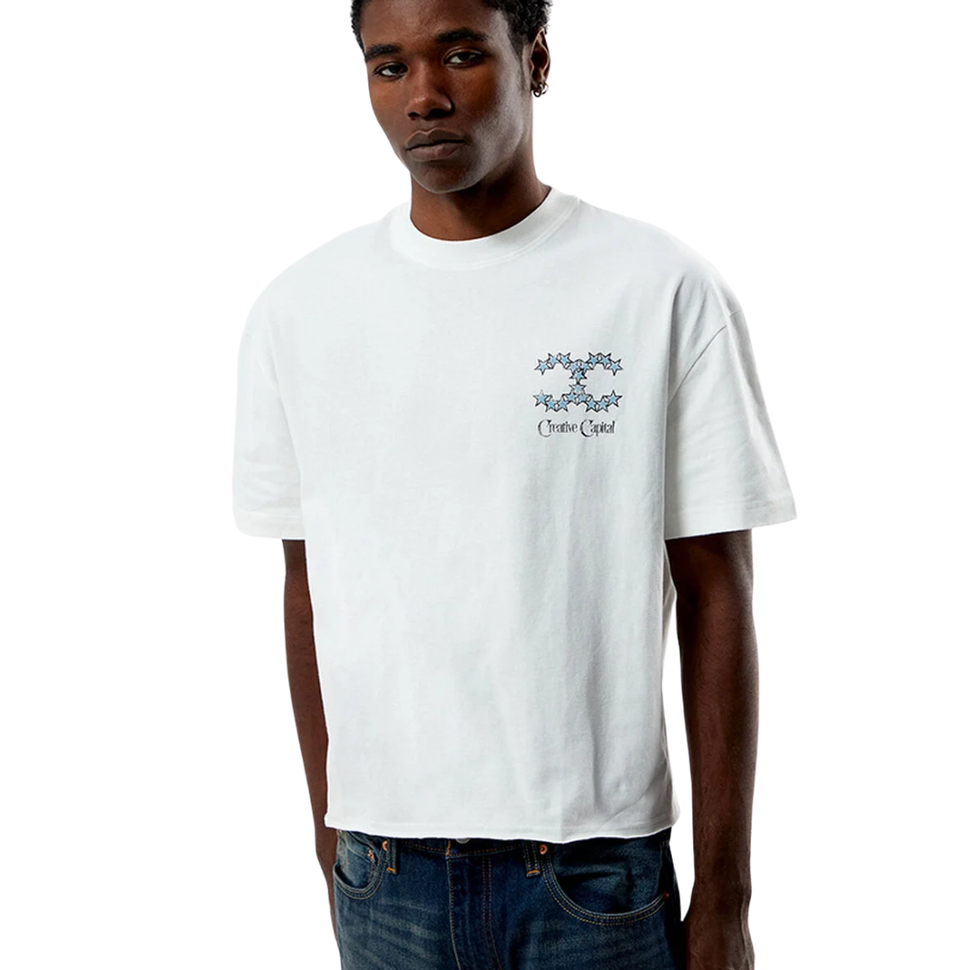 Tee Pacsun "Creative Capital Cropped" White