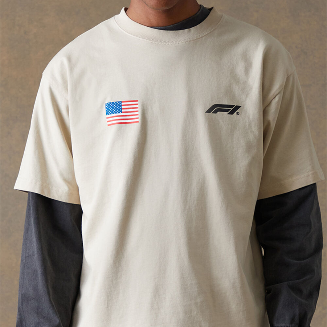 Tee F1 x Pacsun "Grand Prix Austin Texas" Beige