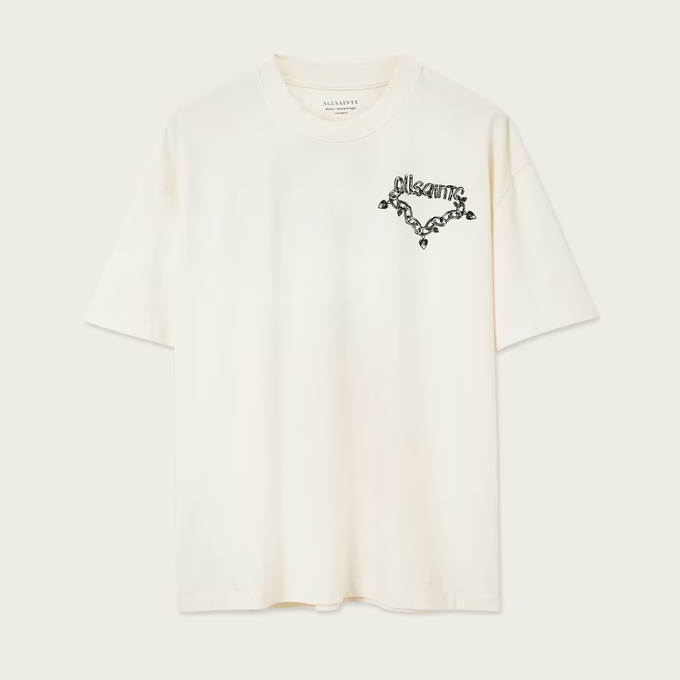 Tee All Saints Drip Washed White