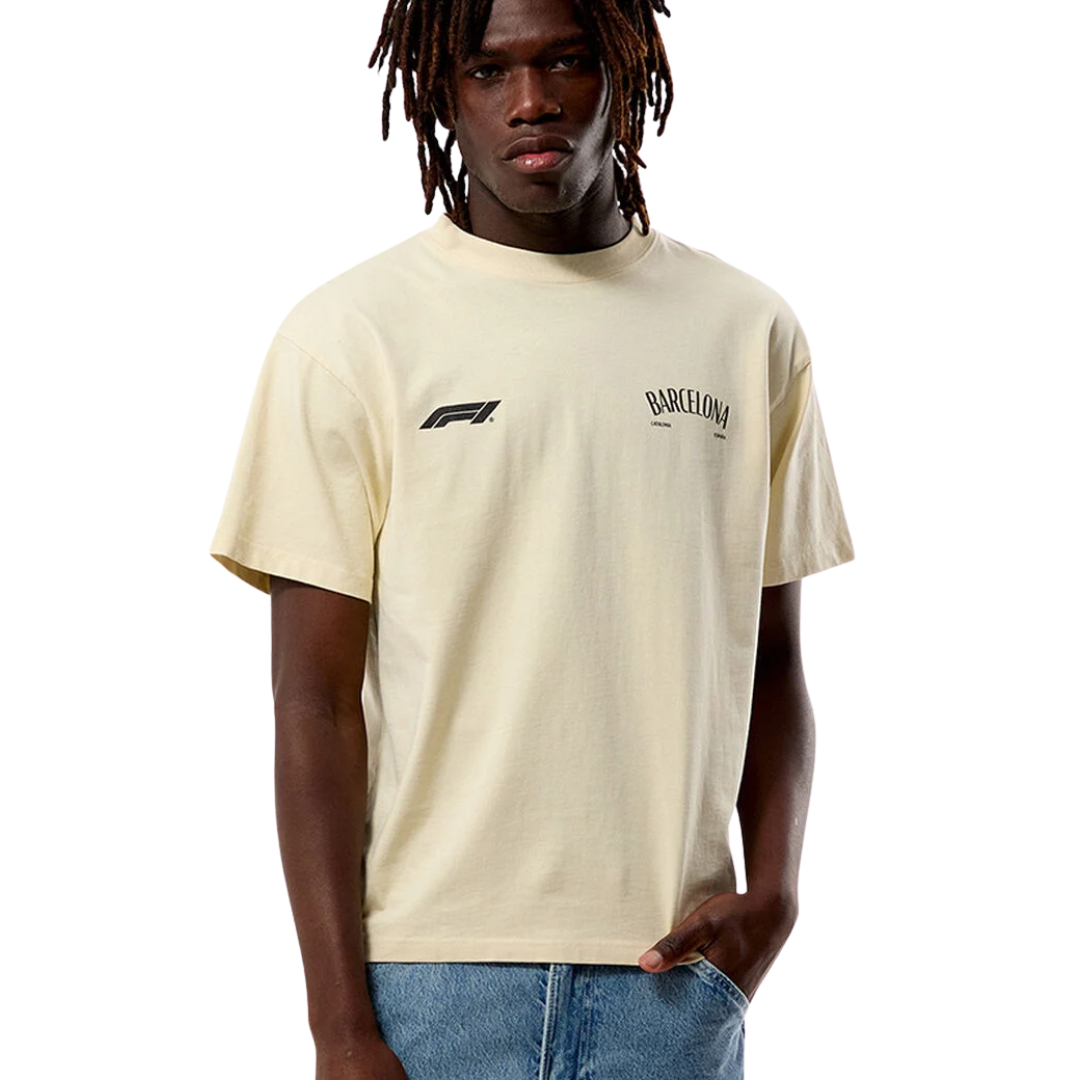 Tee F1 x Pacsun "LOVE FOR THE RACE" Beige