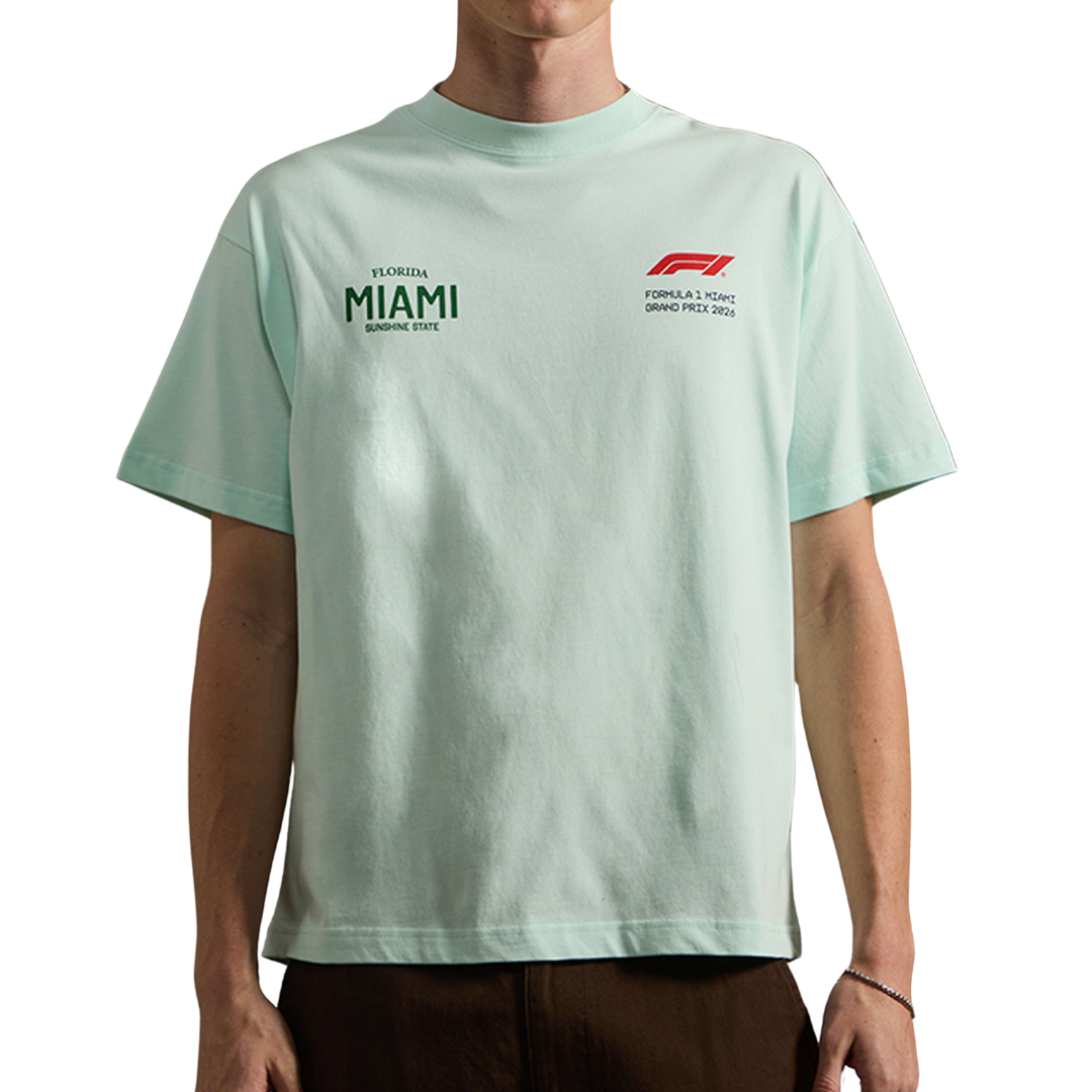 Tee Pacsun x F1 "MIAMI GP PLATES" Blue