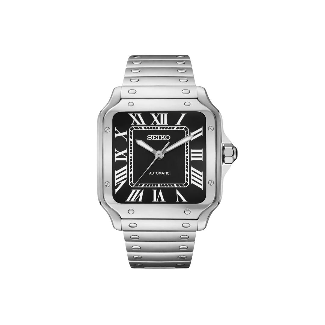 Seiko Mod "Santos" Carátula Negra