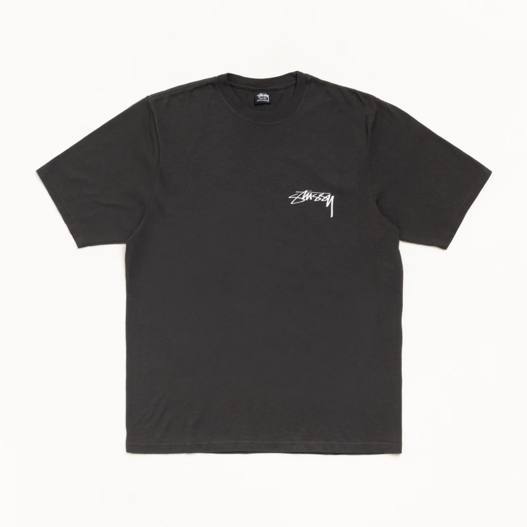 Tee Stussy "Skate Stag" Faded Black