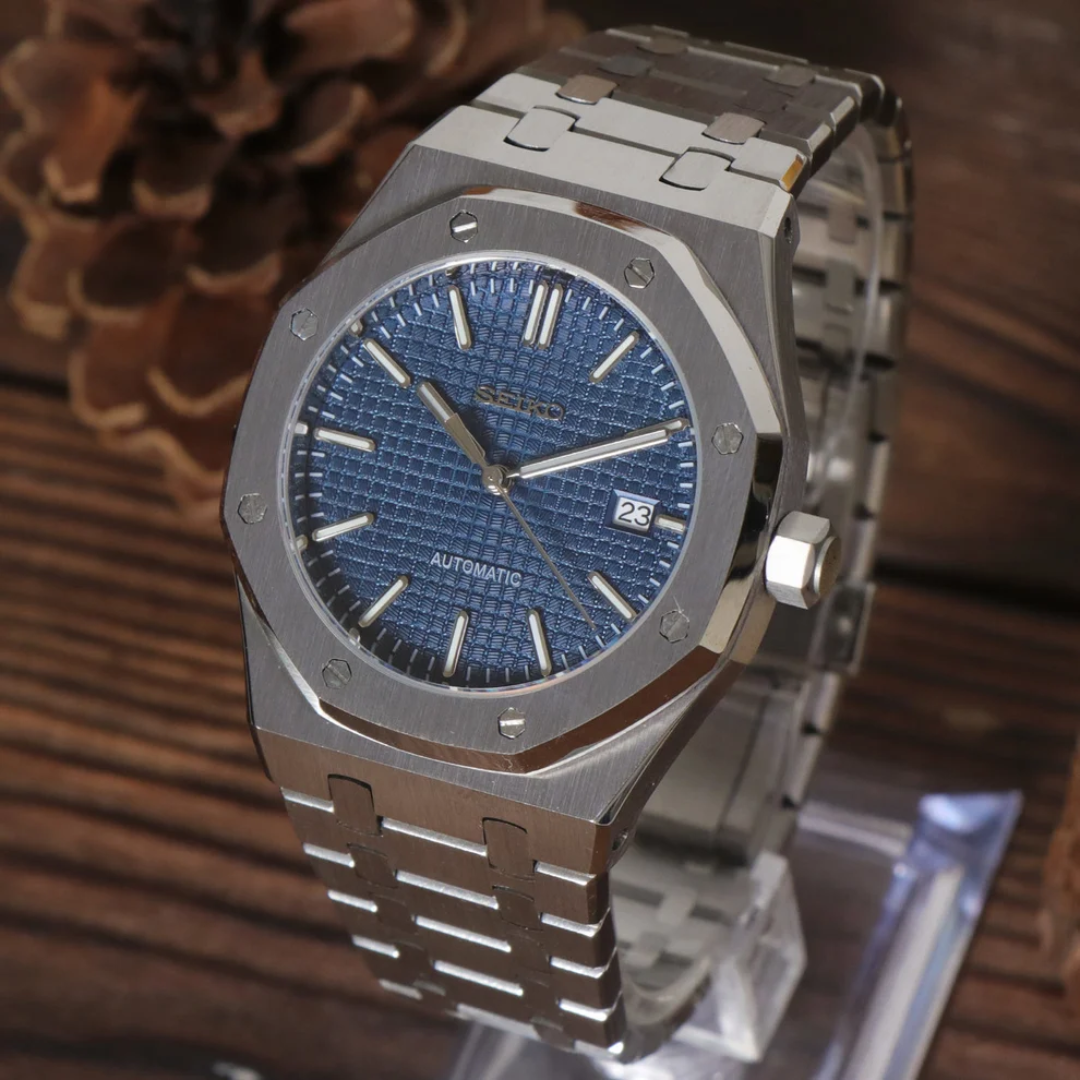 Seiko Mod Royal Oak Blue