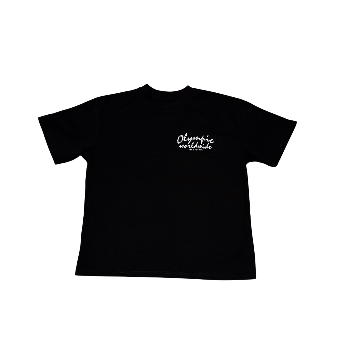 Tee Olympic "Script" Black