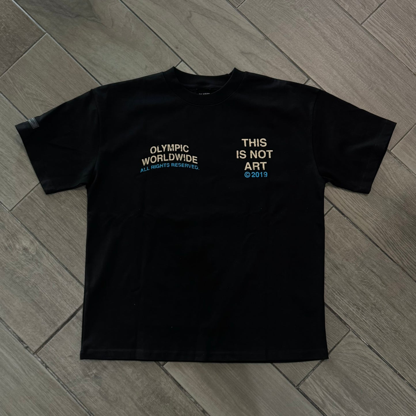 Tee Olympic 'This Is Not Art' Black Blue