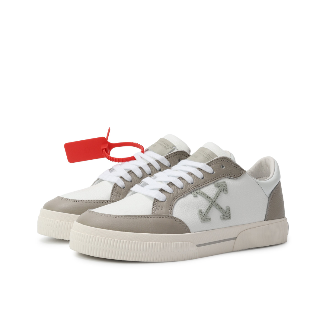 Off White Vulcanized Leather