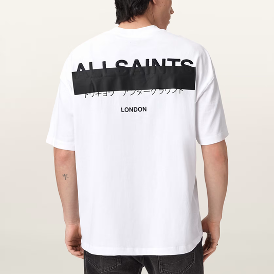 Tee All Saints Redact Ashen White