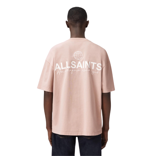 Tee All Saints "Emblem" Sunbaked Pink