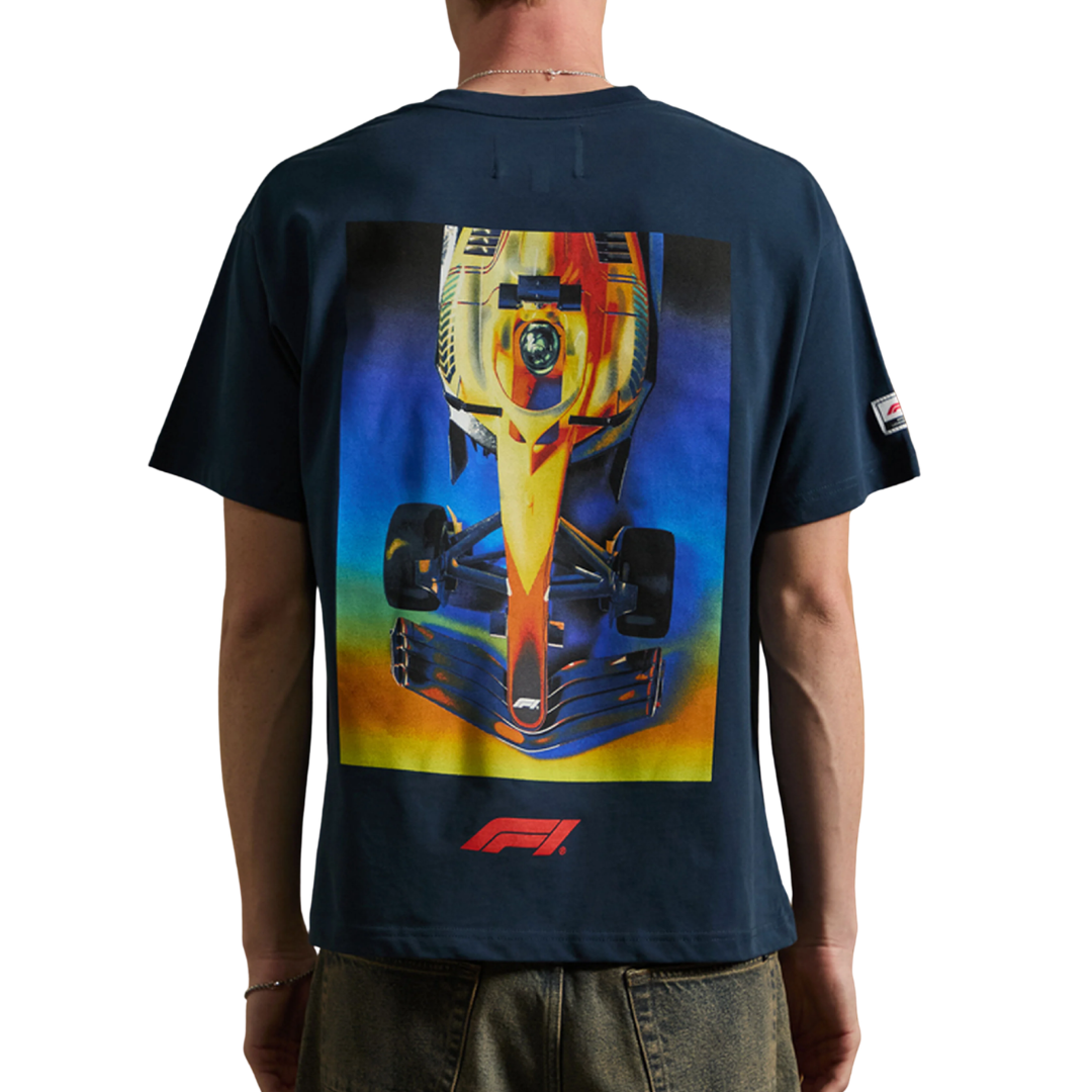 Tee F1 x Pacsun "HEAT MAP" Navy