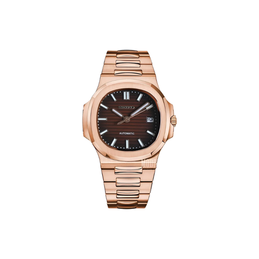 Seiko Mod 'Nautilus' Rose Gold