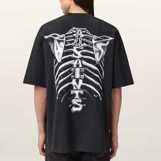 Tee All Saints Anatomica Washed Black