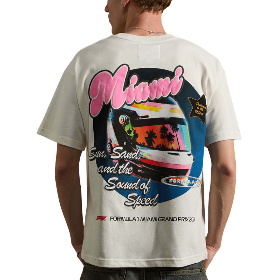 Tee F1 x Pacsun "MIAMI VACATION" White
