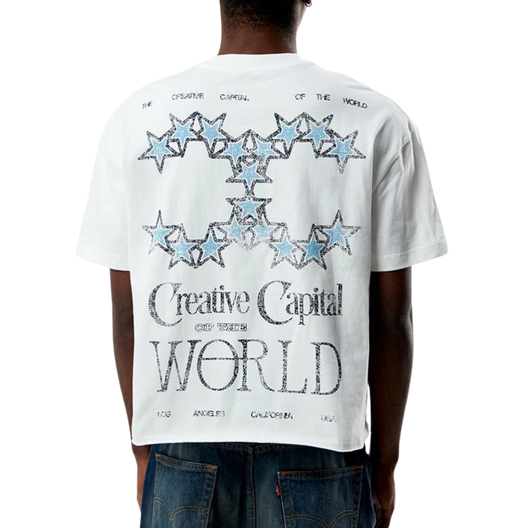 Tee Pacsun "Creative Capital Cropped" White