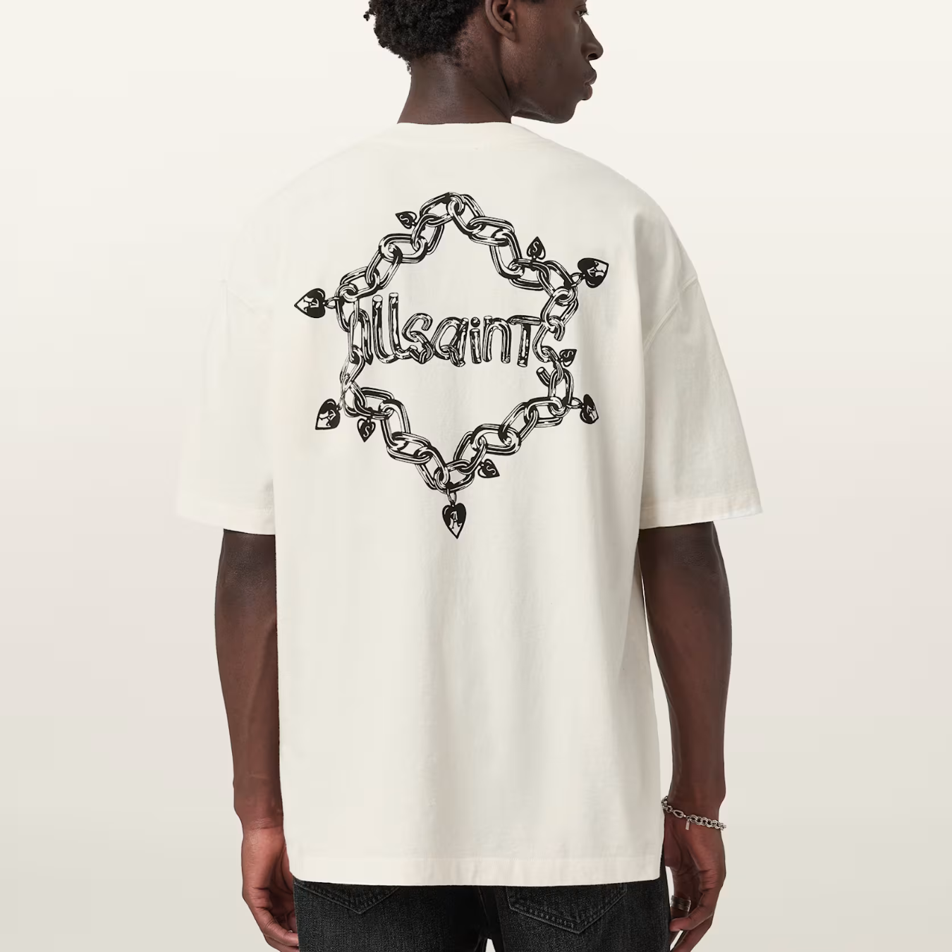Tee All Saints Drip Washed White