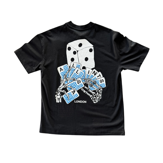 Tee All Saints "Dealt" Washed Black