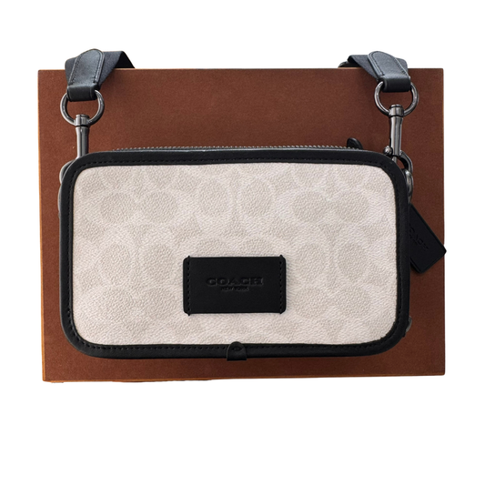 Shoulder Belt Bag Coach Black White