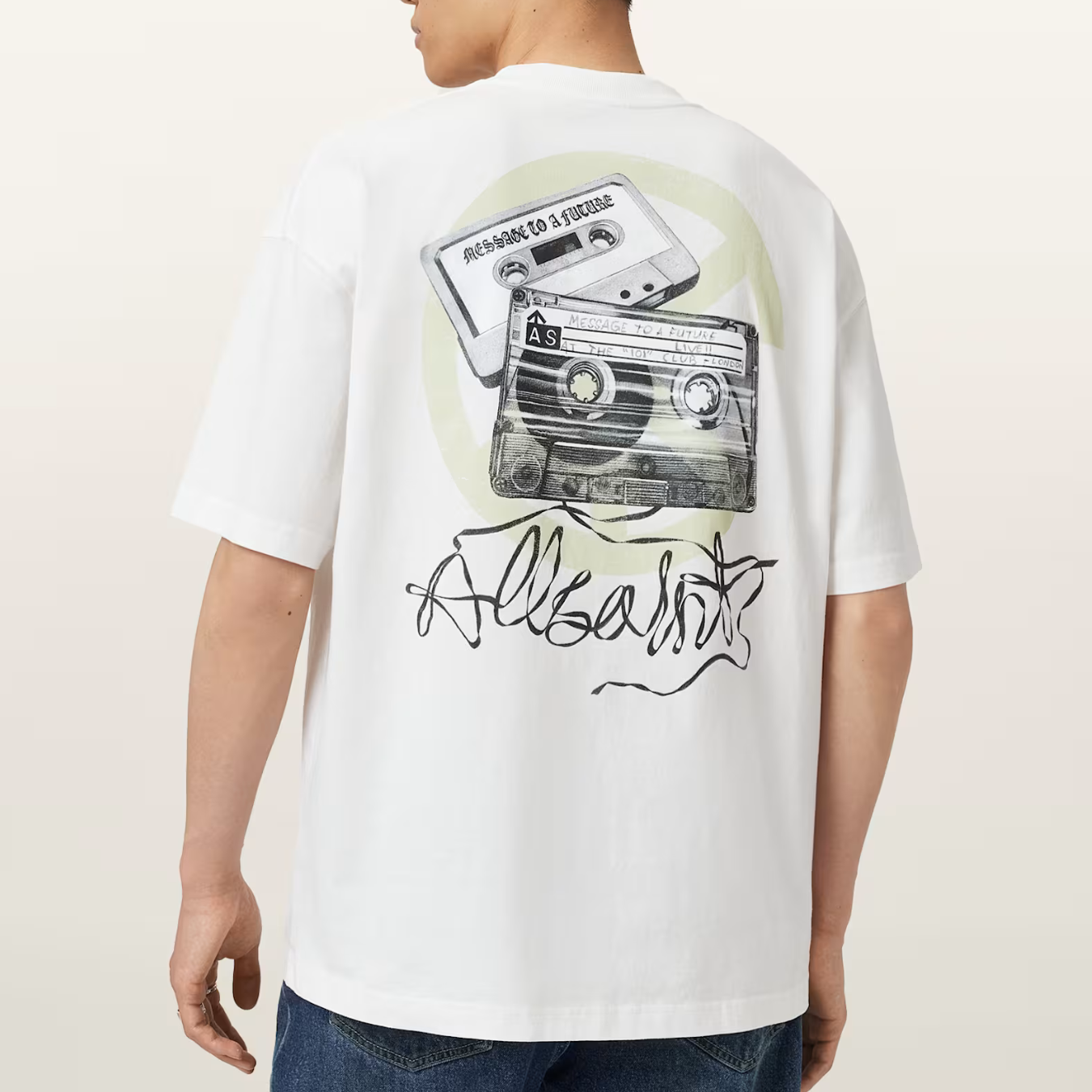 Tee All Saints Reel Chalk White