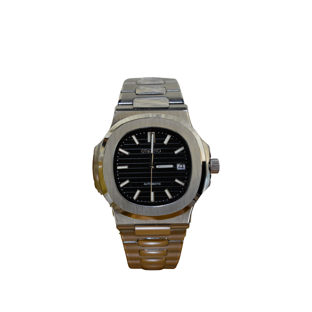 Seiko Mod 'Nautilus' Carátula Negra