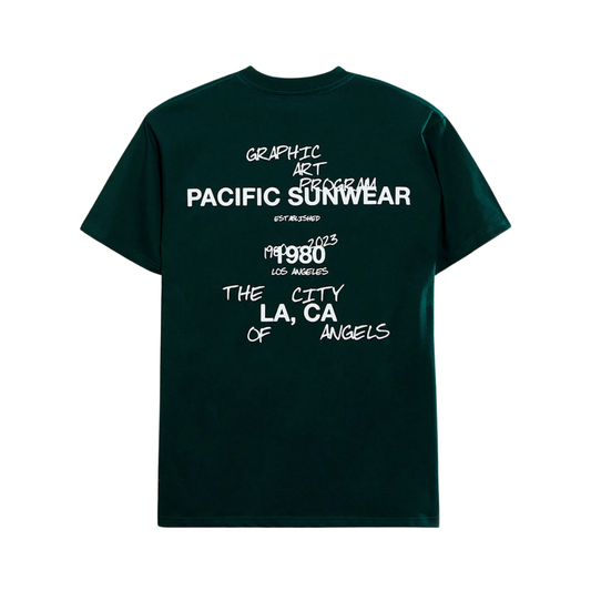 Tee Pacsun "Pacific Sunwear Art Program" Green