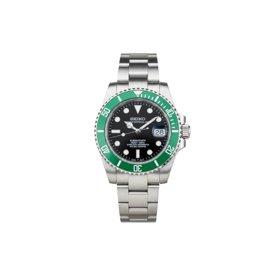 Seiko Mod 'Submariner' Carátula Negra
