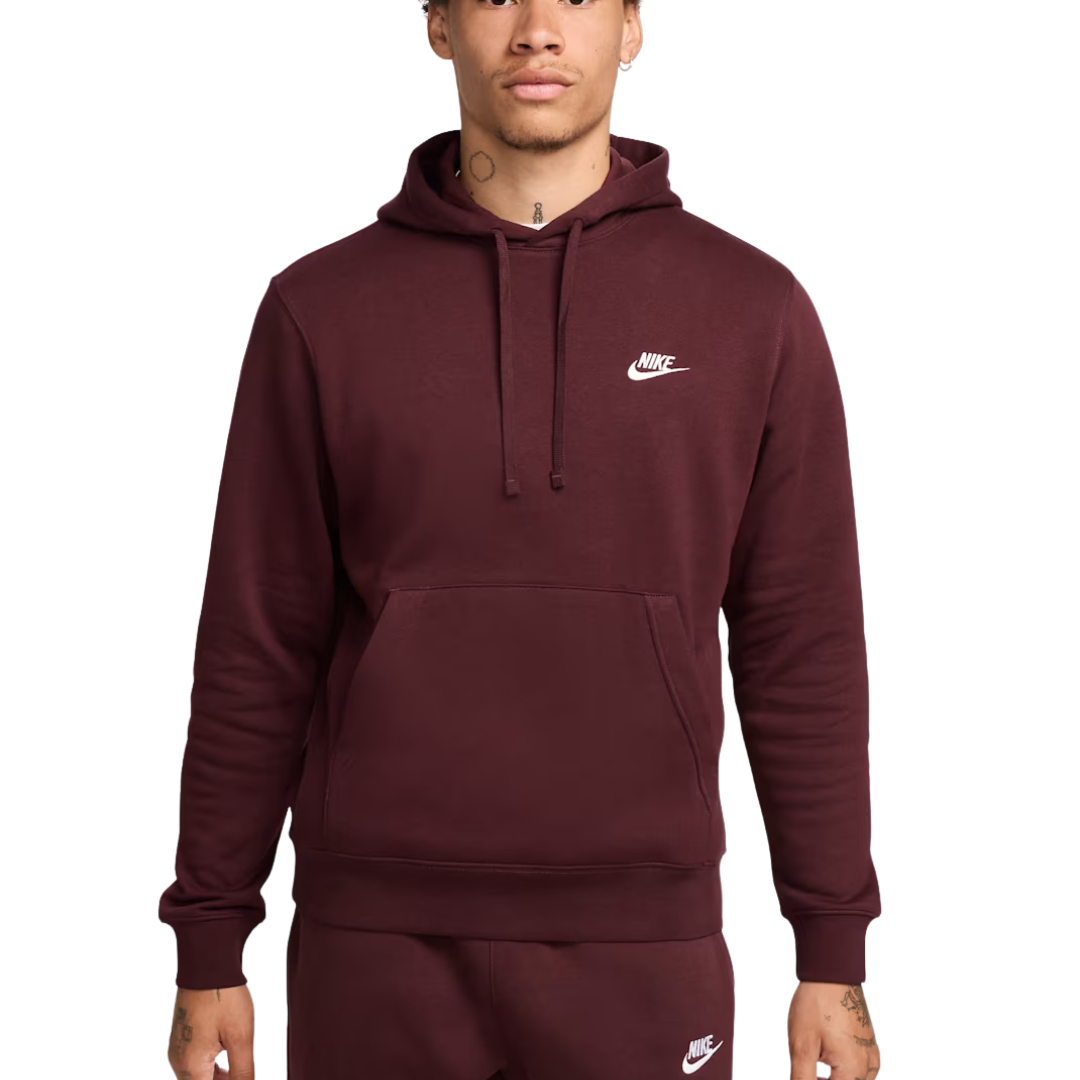 Hoodie Nike Logo Wine