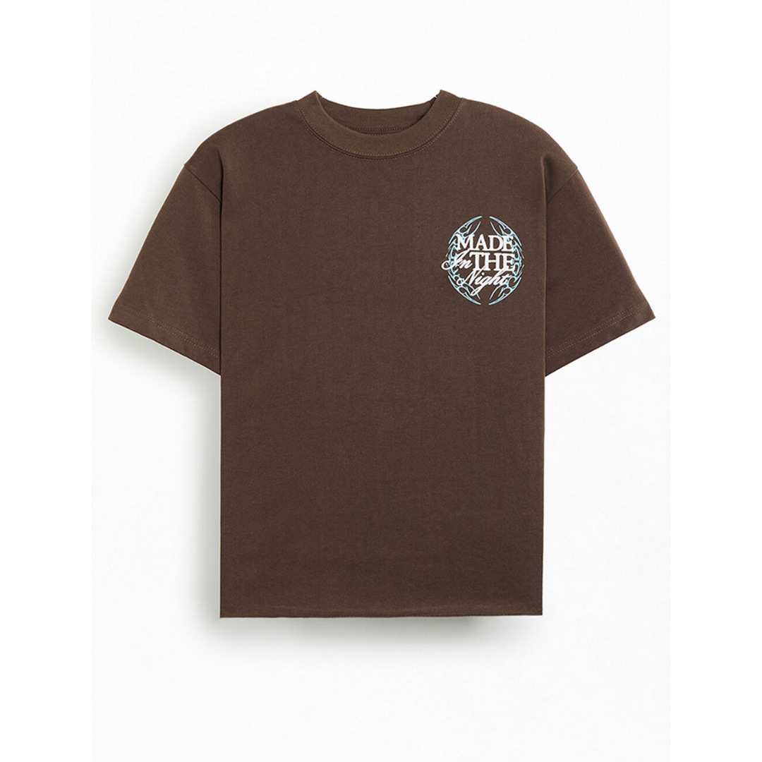 Tee Pacsun "Nightlab Moon" Brown