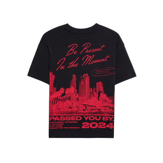 Tee Pacsun "Present" Black