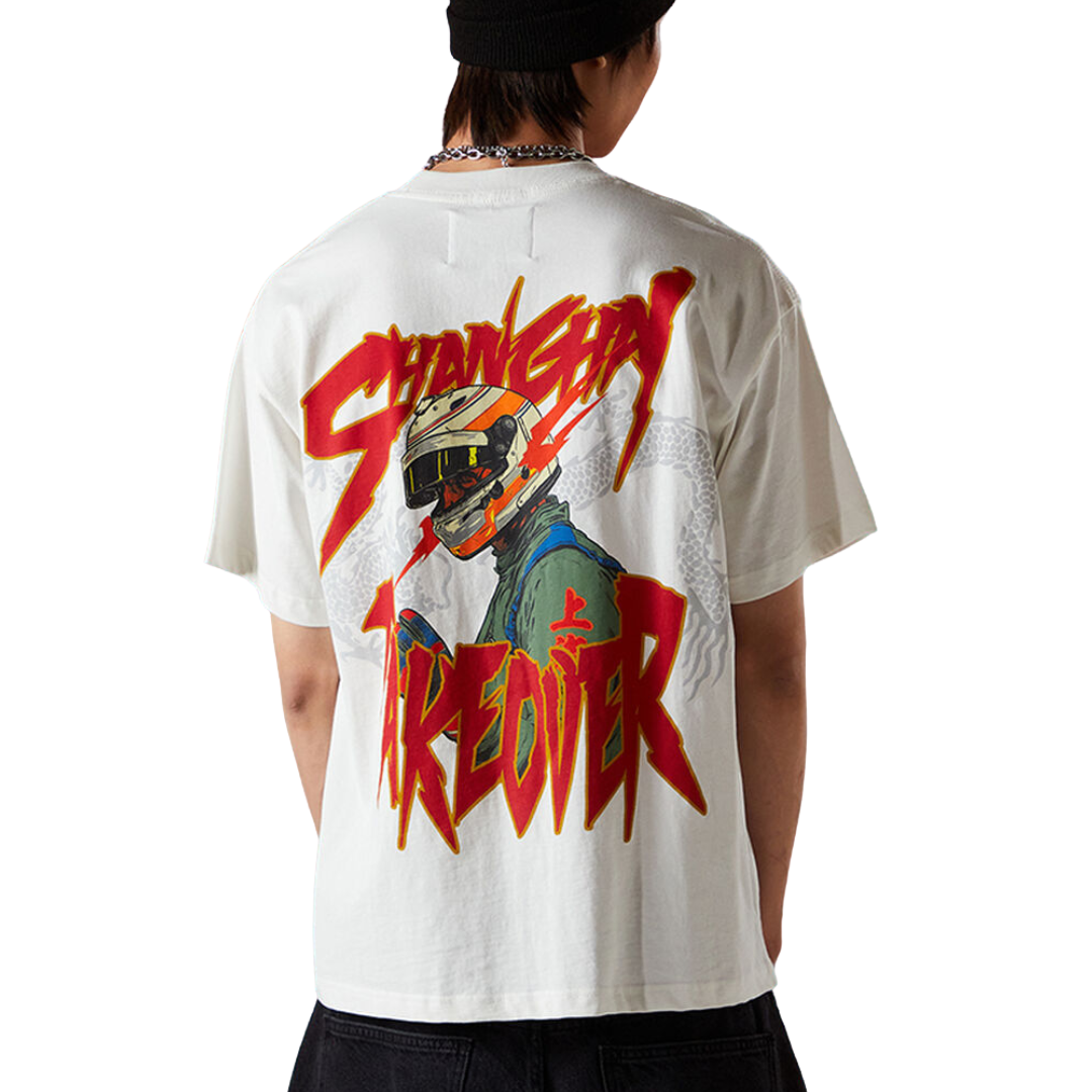 Tee F1 x Pacsun "SHANGHAI TAKEOVER" White
