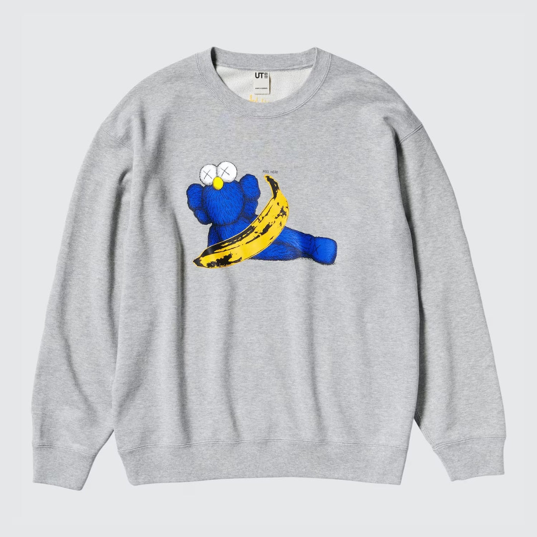 KAWS + Warhol Graphic Sweatshirt Grey