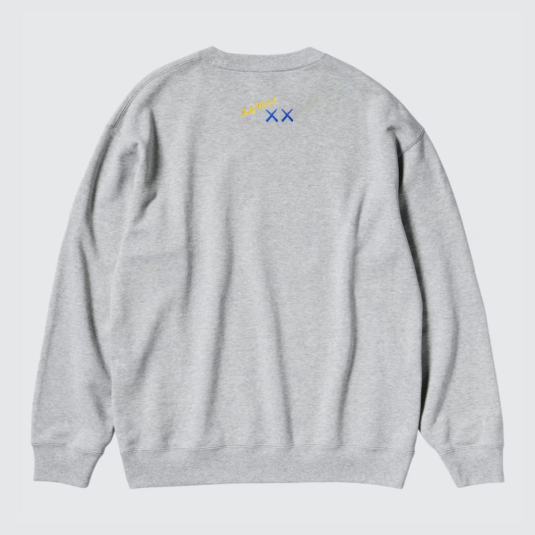 KAWS + Warhol Graphic Sweatshirt Grey