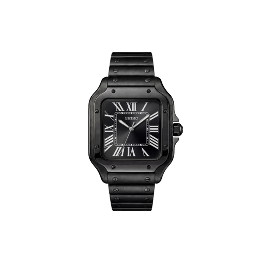 Seiko Mod 'Santos' Triple Black