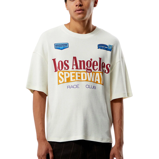 Tee Pacsun "Speedway Waffle Knit" Beige