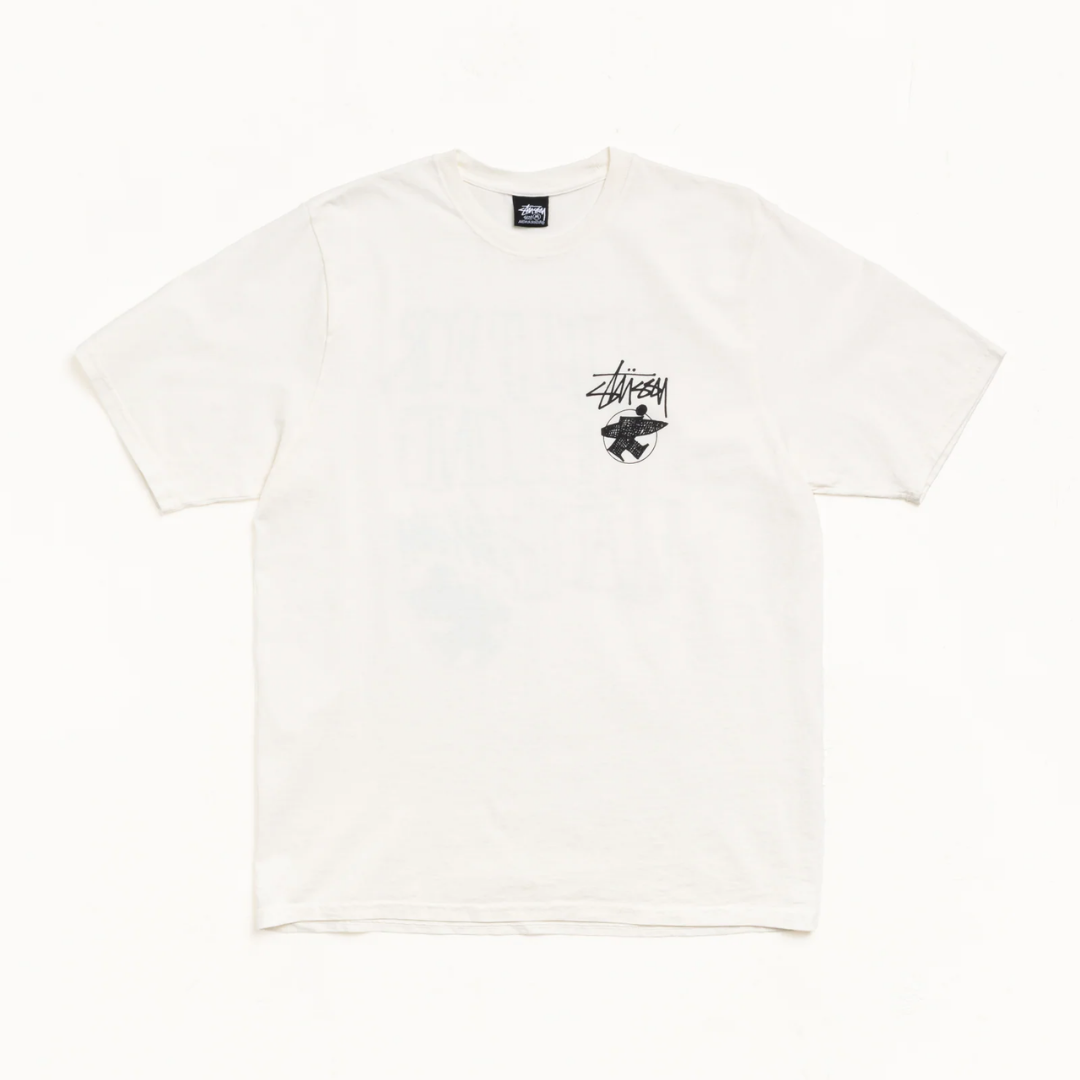 Tee Stussy "Long Haul" White