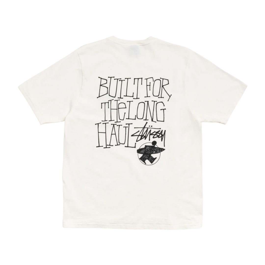 Tee Stussy "Long Haul" White