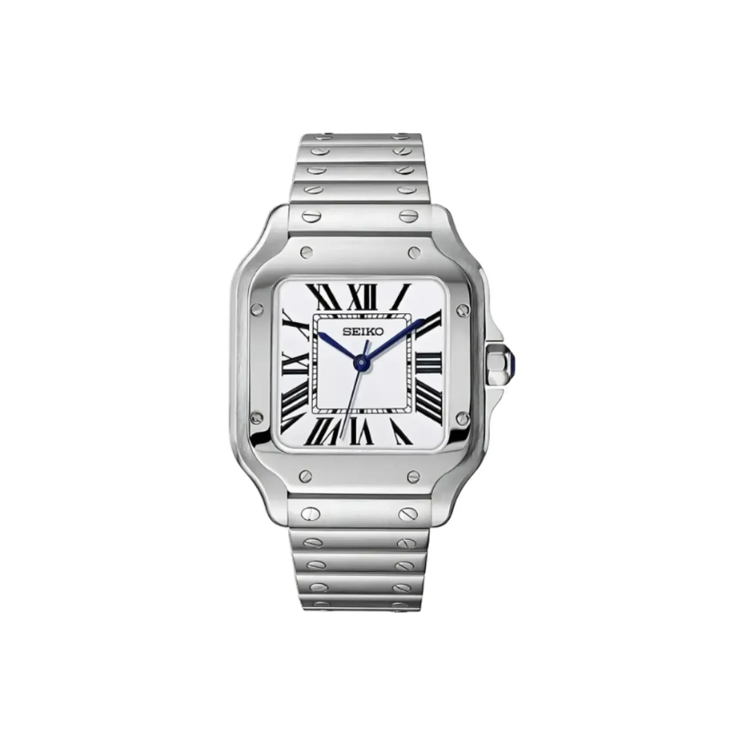 Seiko Mod 'Santos' Carátula Blanca