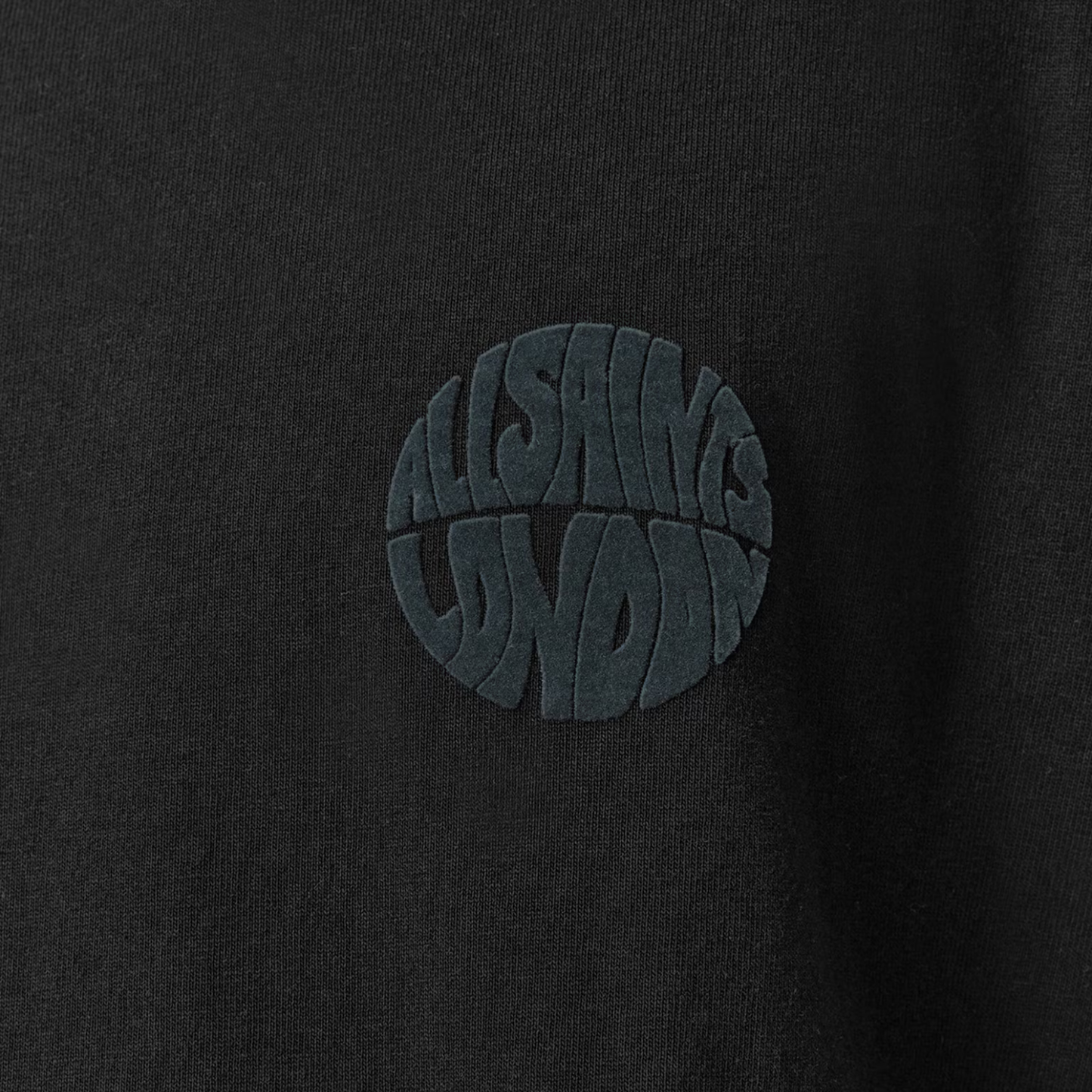 Tee All Saints Waved Jet Black