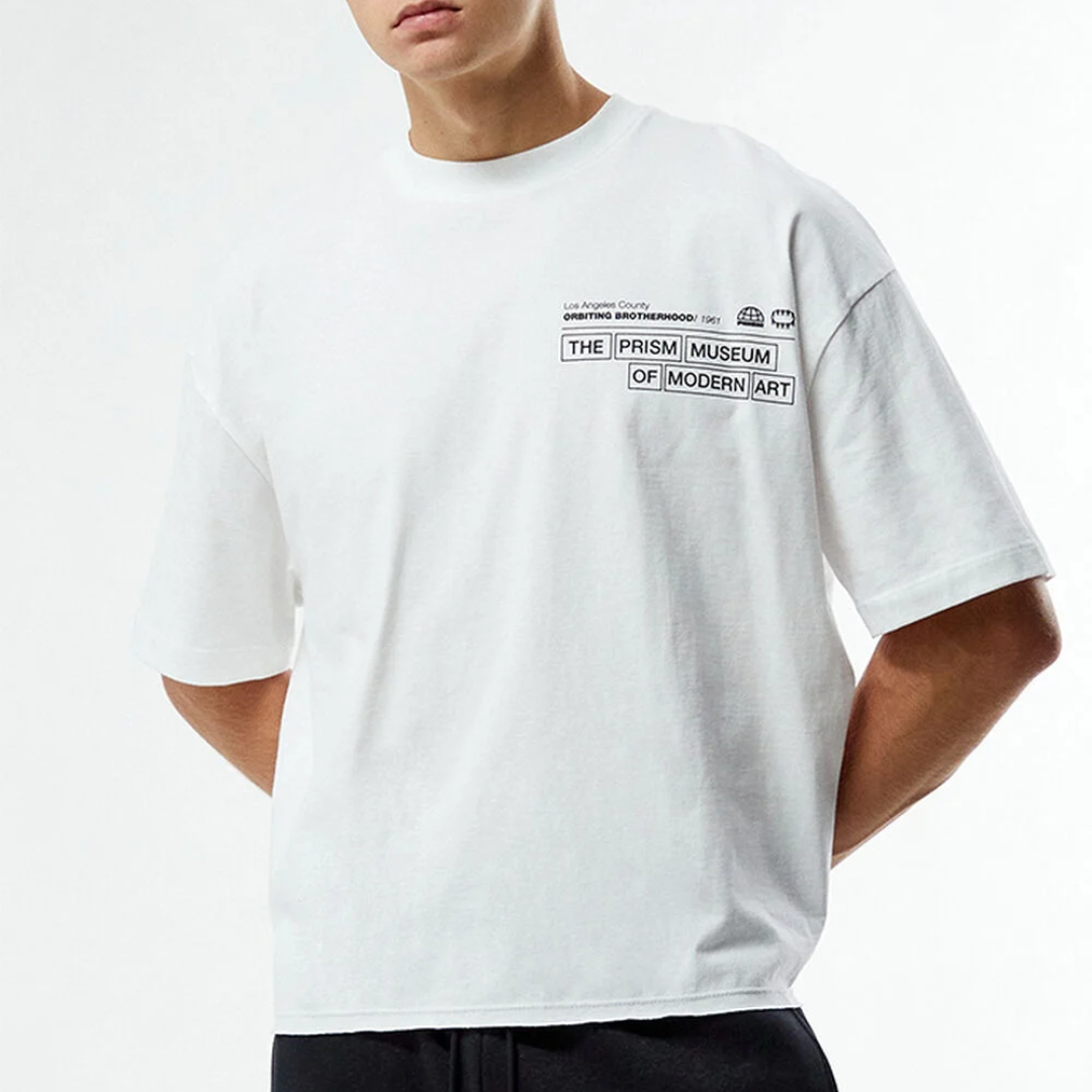 Tee Pacsun "Orbiting Connections Cropped Boxy"