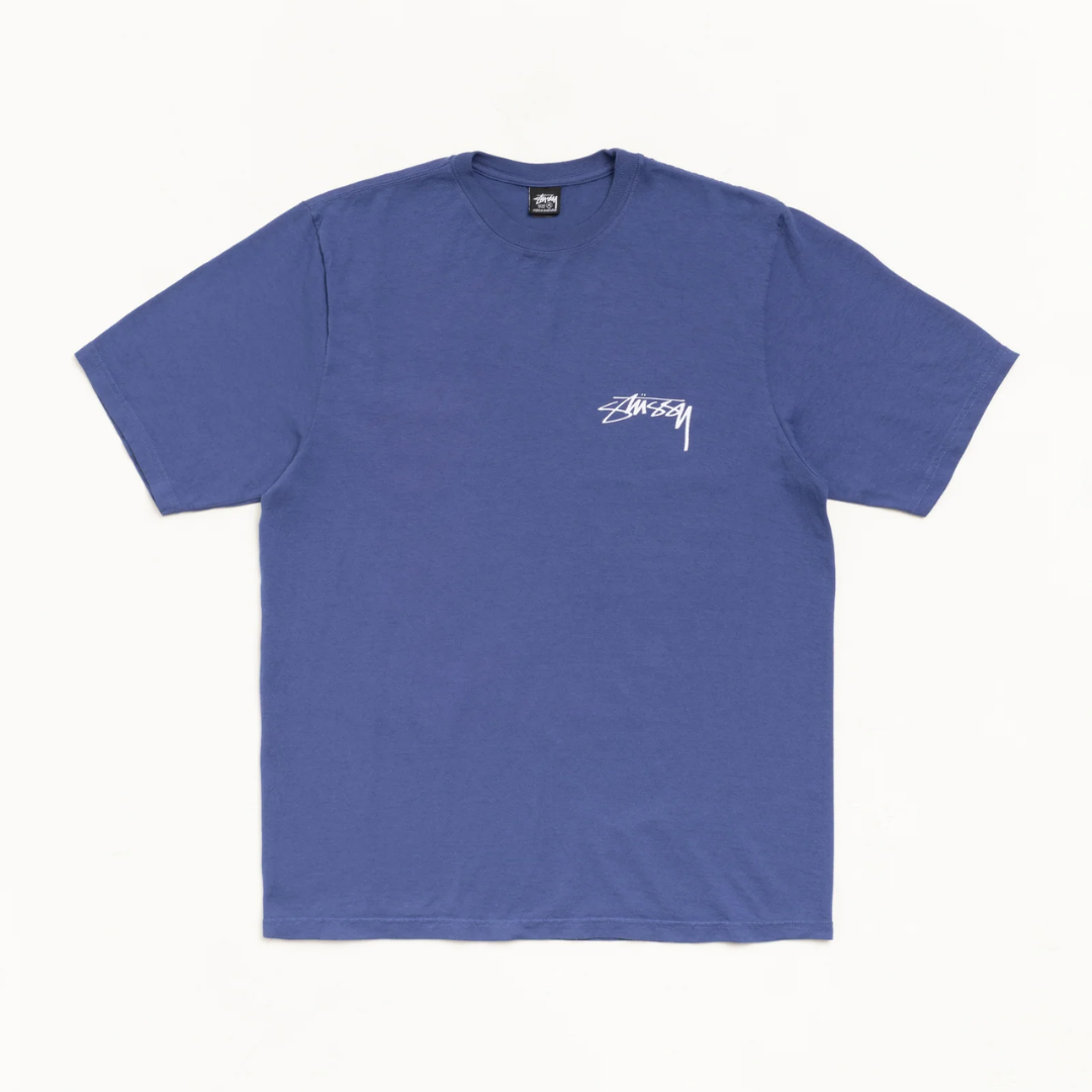 Tee Stussy "Skate Stag" Indigo
