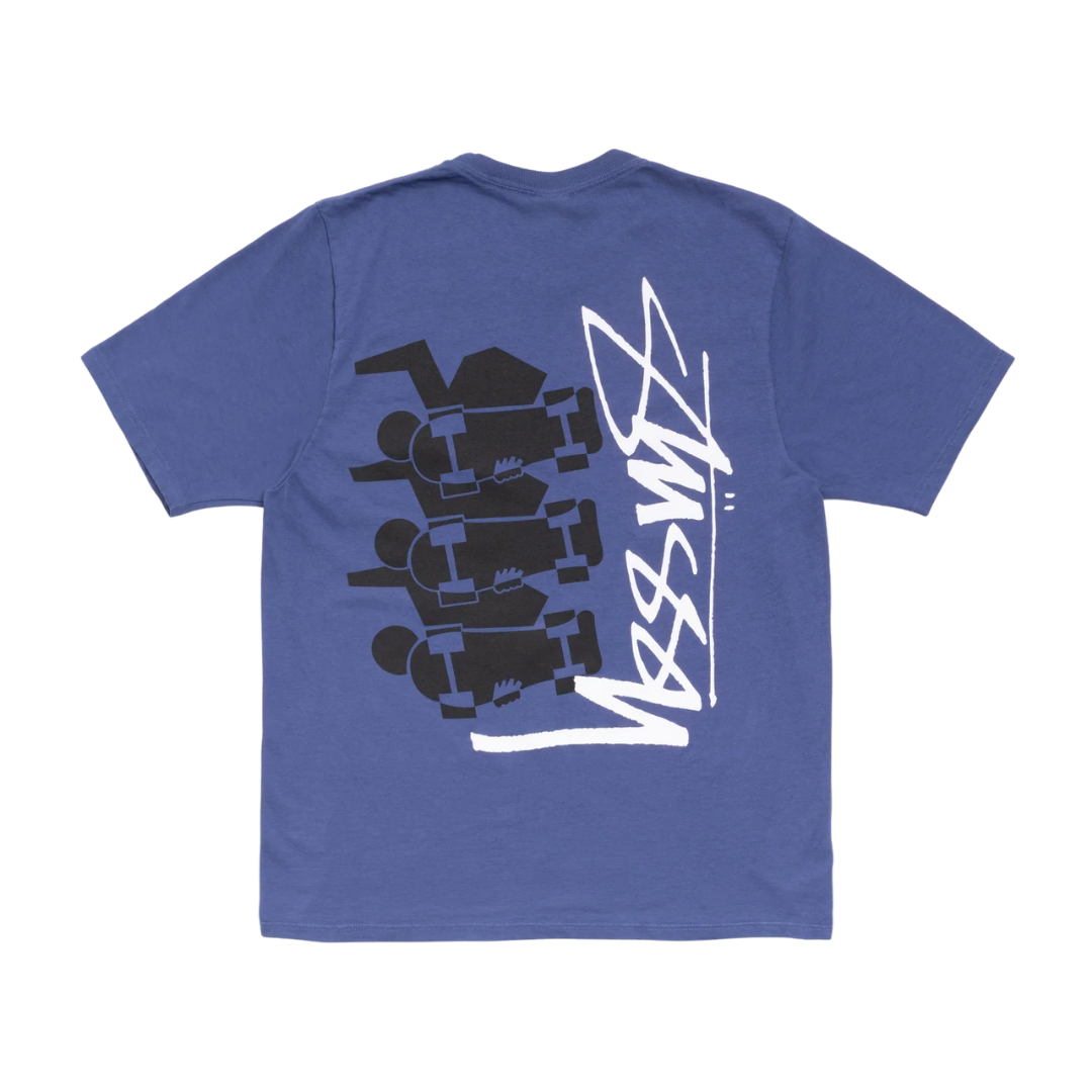 Tee Stussy "Skate Stag" Indigo