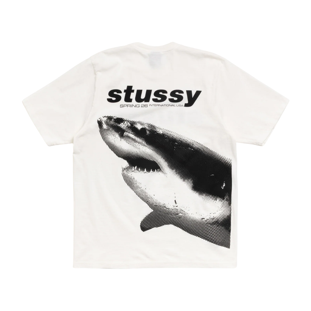 Tee Stussy "Shark Pig" Natural