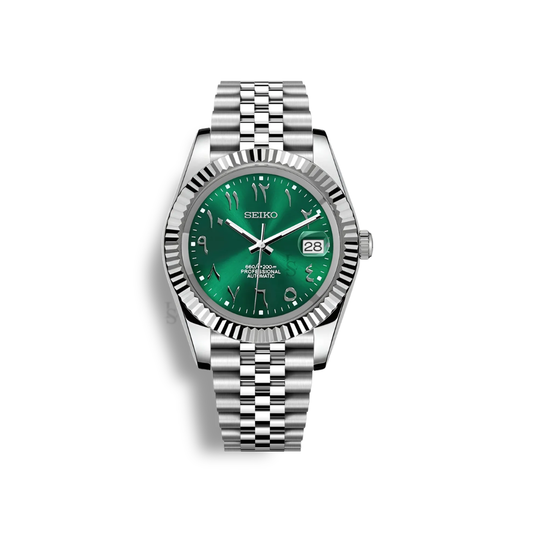 Seiko Mod 'Arabic' Carátula Verde