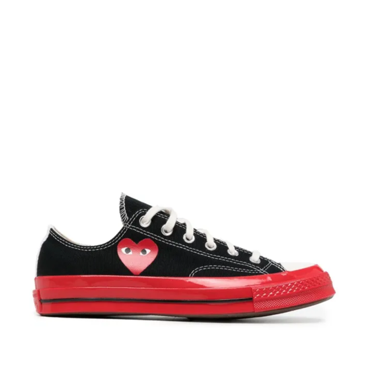 Converse x CDG Low Negro