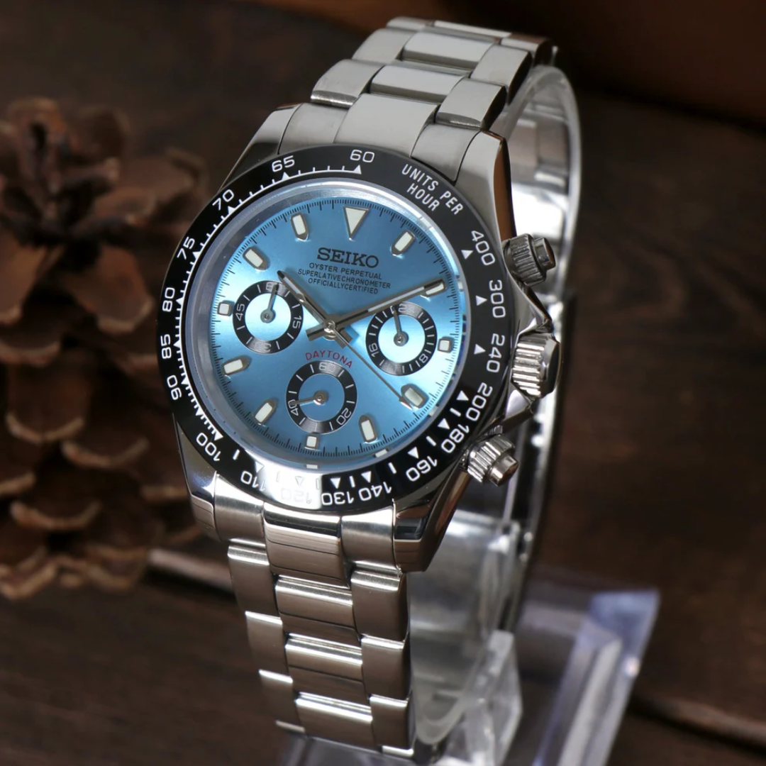 Seiko Mod Daytona Blue