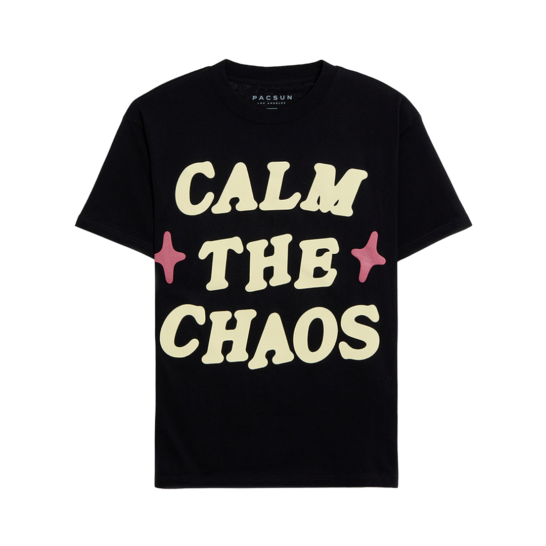 Tee Pacsun "Calm The Chaos" Black