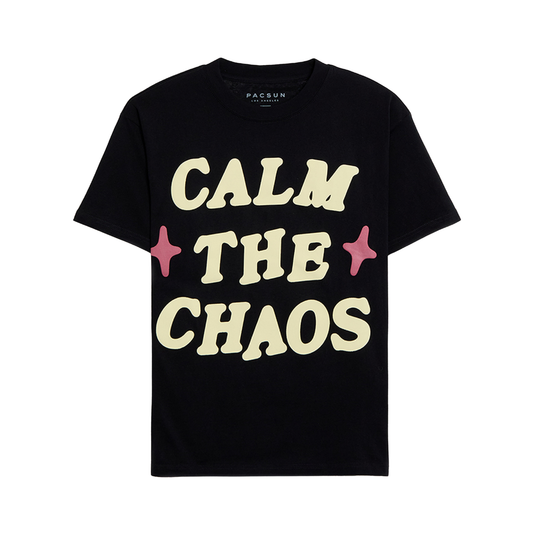 Tee Pacsun "Calm The Chaos" Black