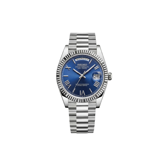 Seiko Mod 'Day-date' Caratula Azul