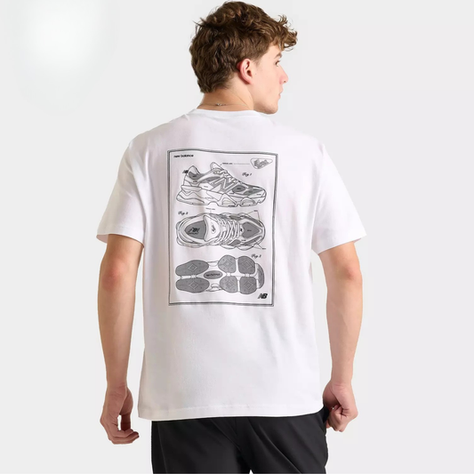 Tee New Balance 9060 Sketch White