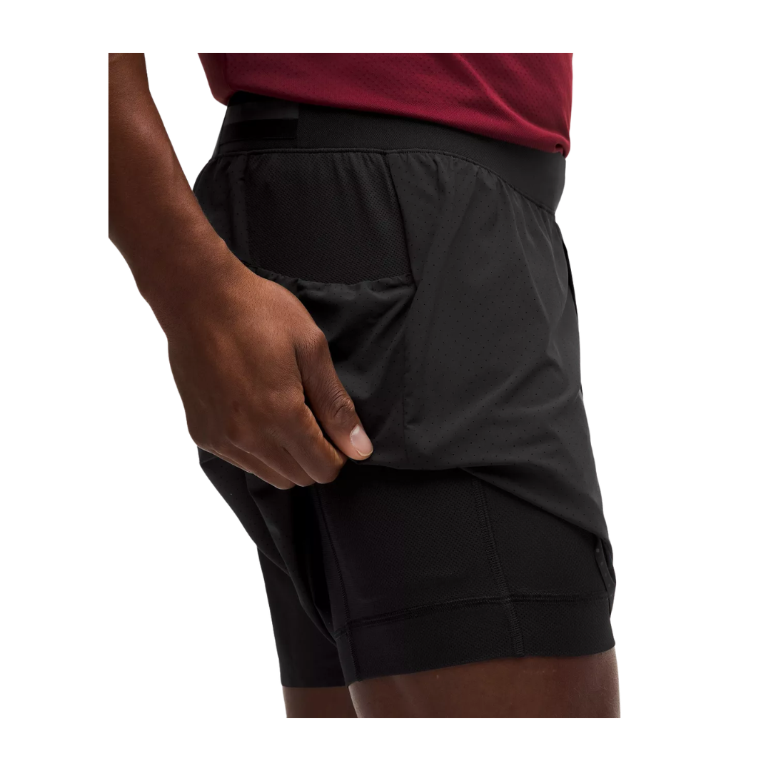Short Lululemon "Fast and Free Lined" Black